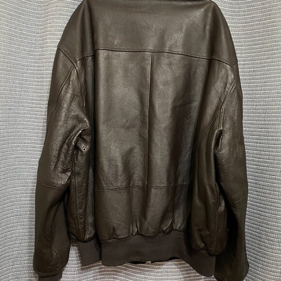 Mens Airborne Leathers A2 Air Force Bomber Jacket Sz XL Dark Brown Vintage 90’s - Picture 7 of 15